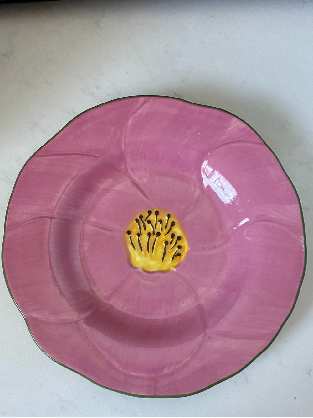 Pink Poppy Plate